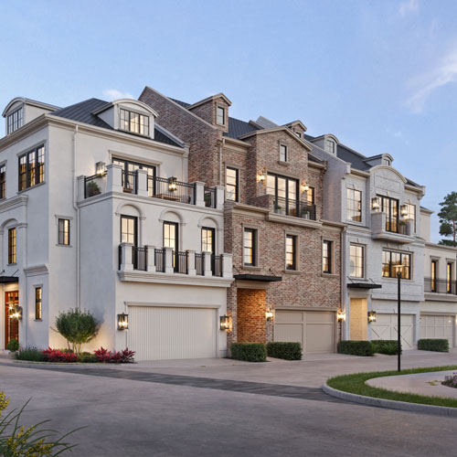 The Wellington Project — four custom townhomes built in Memorial Green